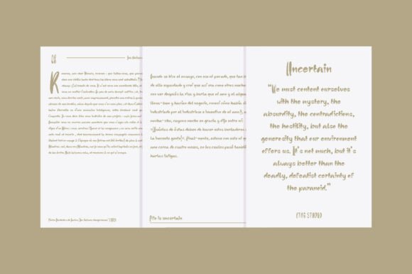 Life is Uncertain Font PNG with transparent background - Preview 3