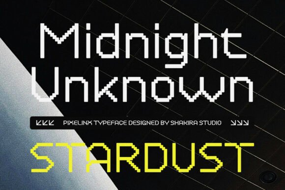 Pixelinx Font PNG with transparent background - Preview 3