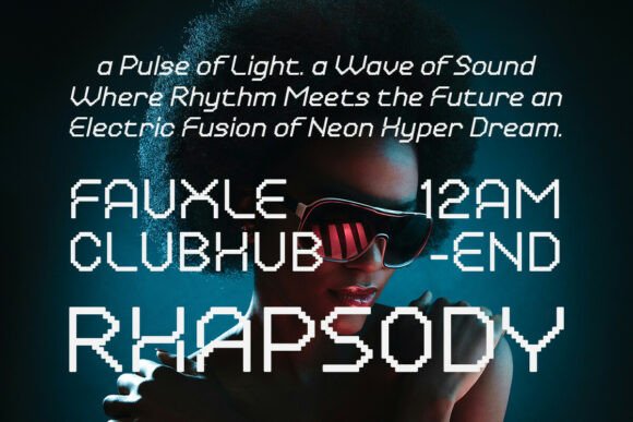 Pixelinx Font PNG with transparent background - Preview 4