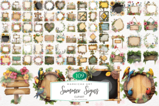 Summer Signs Clipart Graphic by Markicha Art · Creative Fabrica