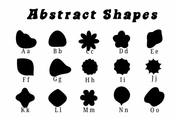 Abstract Shapes Font - Preview 1
