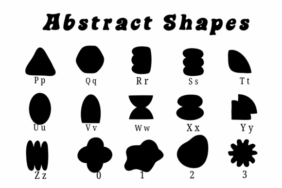 Abstract Shapes Font - Preview 2
