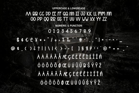Black Vintage Font - Preview 6