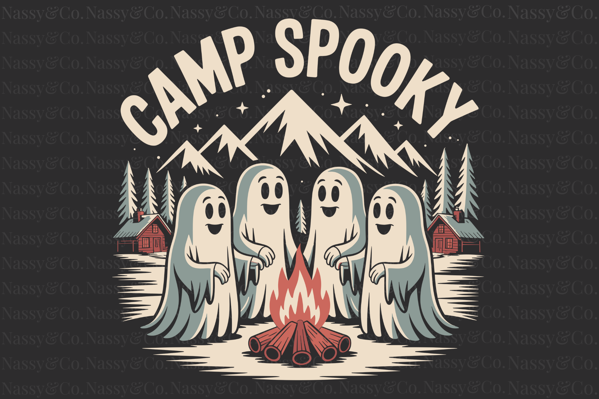 Camp Spooky Summerween Halloween PNG Graphic by NASSY Designs
