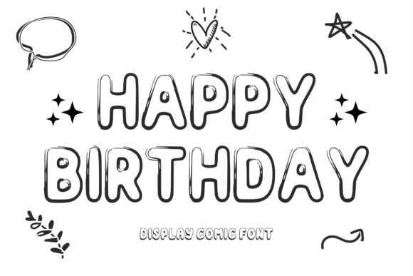 Child Sketch Font PNG with transparent background - Preview 2