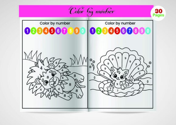 Color by Number Coloring Page