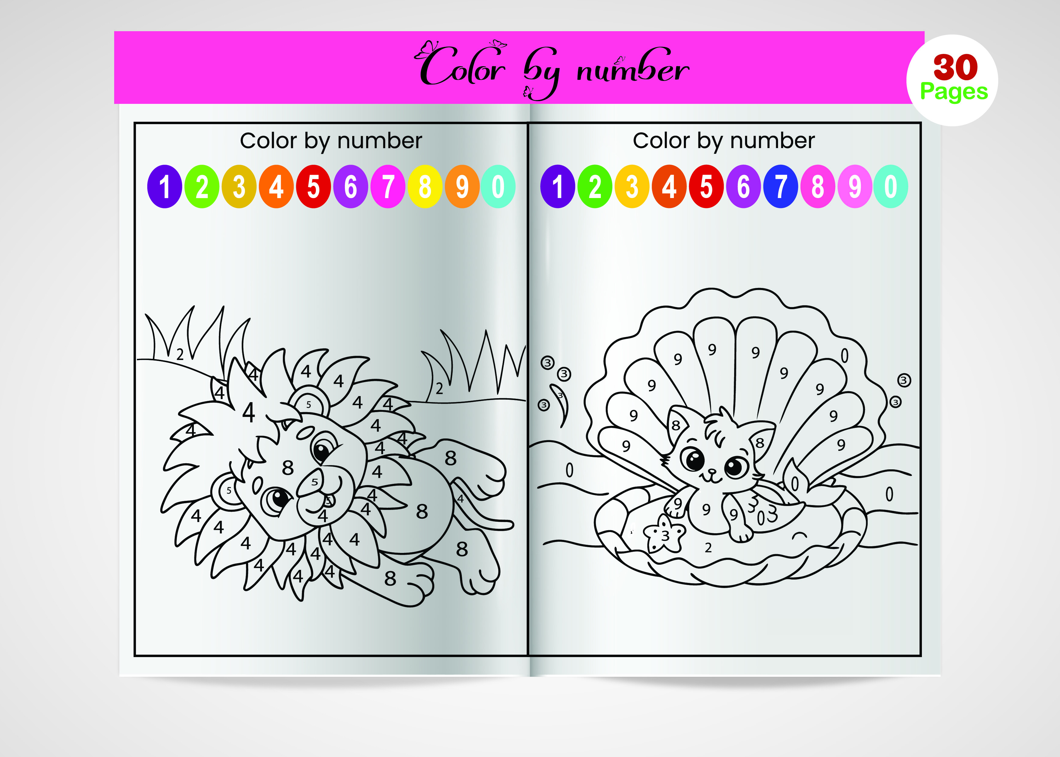 Color by Number Coloring Page