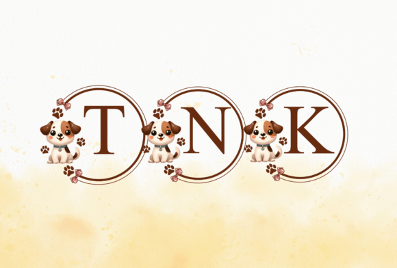Cute Dog Monogram Font - Preview 6