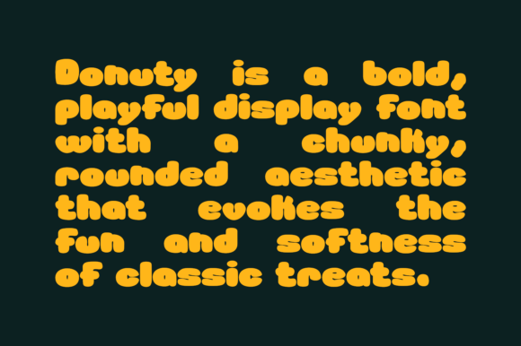 Donuty Font - Preview 1
