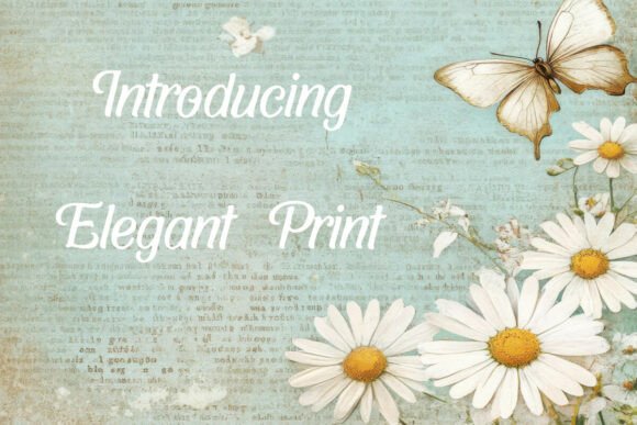 Elegant Print Font - Preview 1