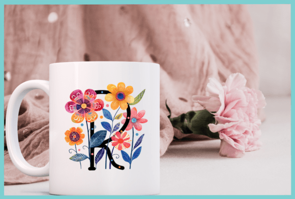Flower Forest Font PNG with transparent background - Preview 3