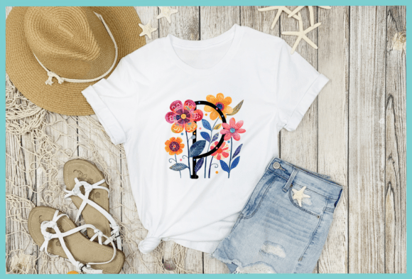 Flower Forest Font PNG with transparent background - Preview 4