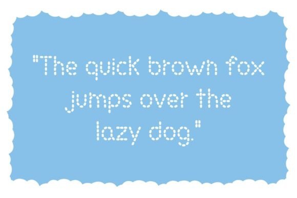 Fluff Line Font PNG with transparent background - Preview 3