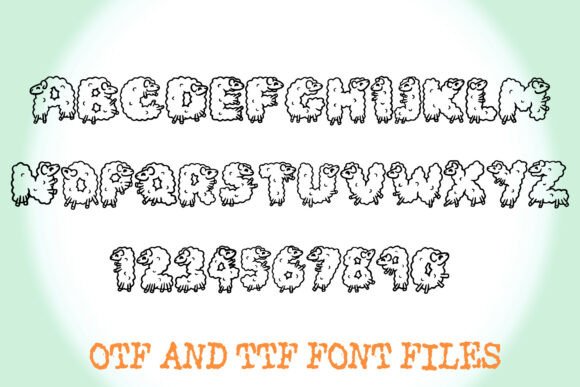 Fluffy Sheep Font - Preview 1
