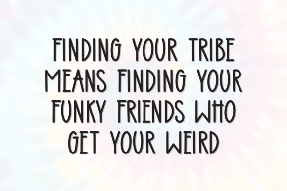 Funky Friends Font PNG with transparent background - Preview 2