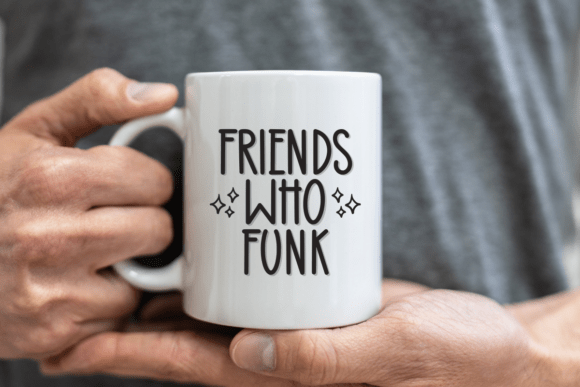 Funky Friends Font PNG with transparent background - Preview 3