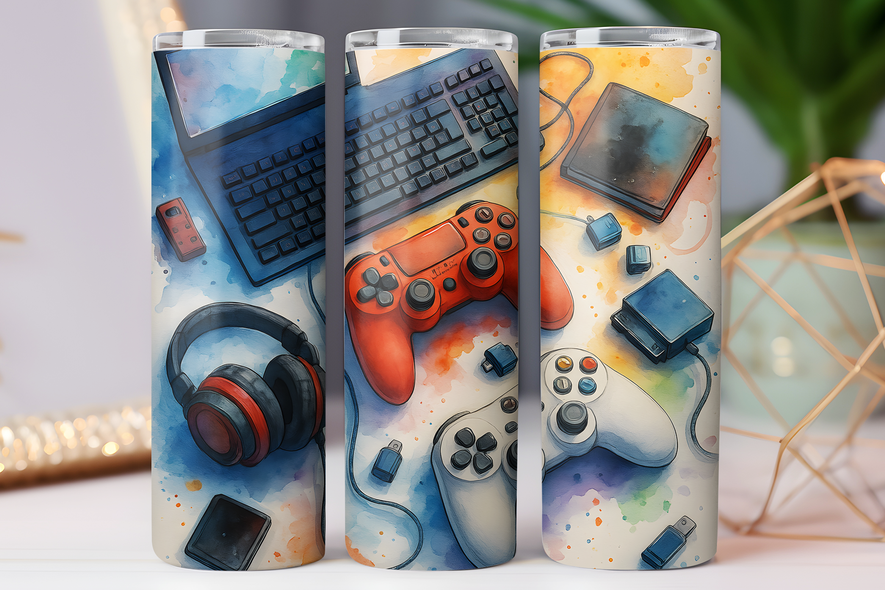 Gaming Tumbler Wrap 20oz Skinny Design Graphic by Dream Studio MAX ...