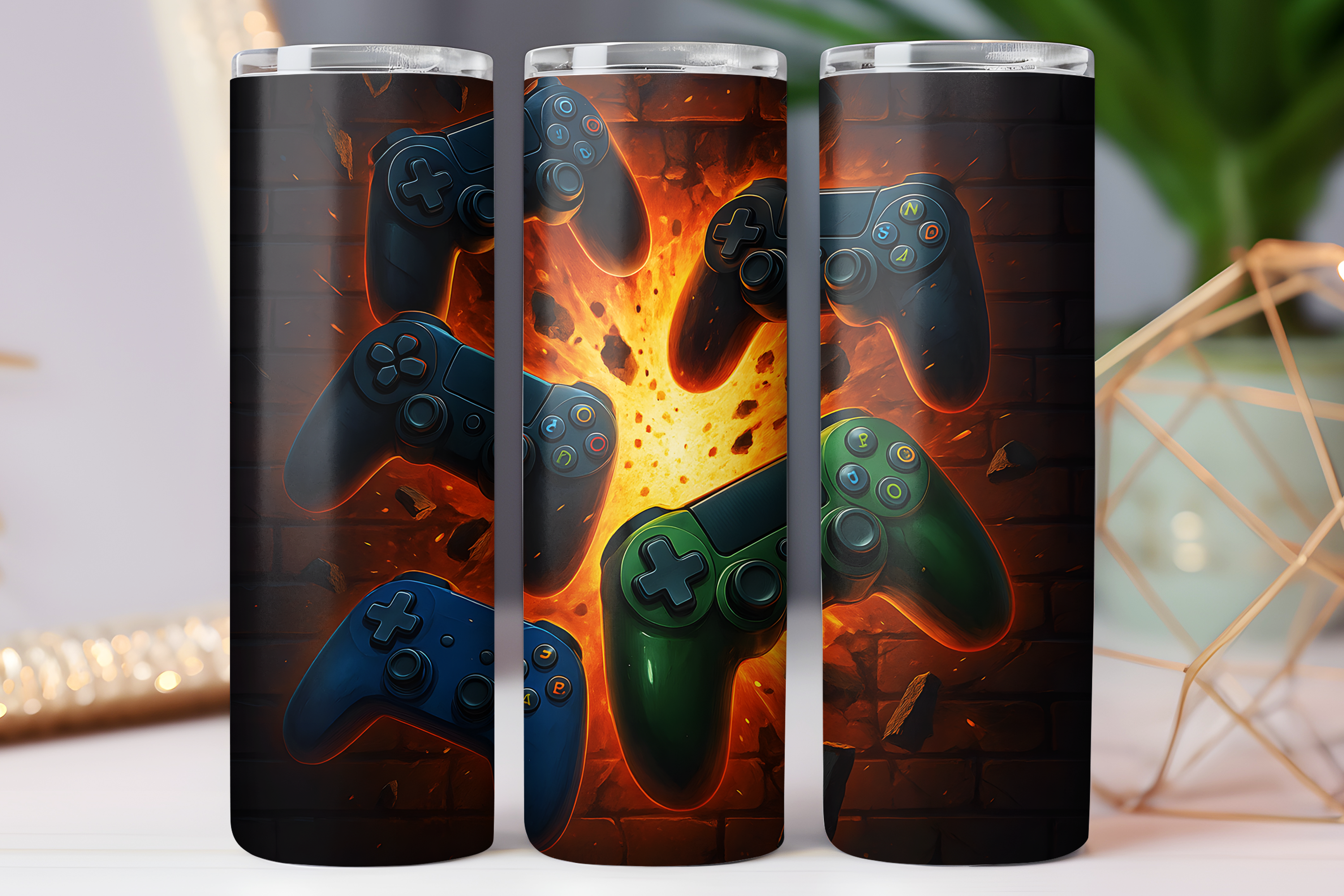 Gaming Tumbler Wrap Skinny Png 20oz Art Graphic by Dream Studio MAX ...