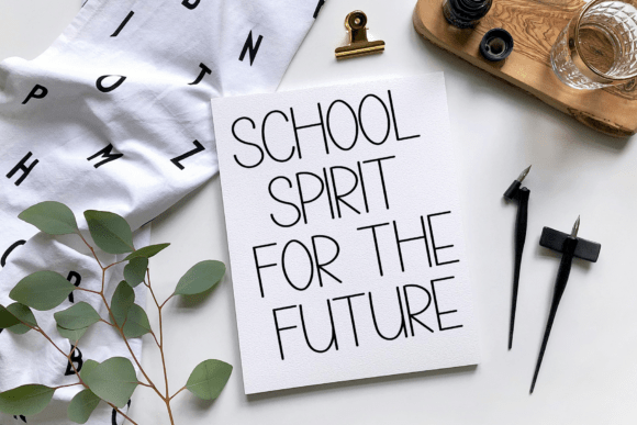 Home Schooling Font PNG with transparent background - Preview 1