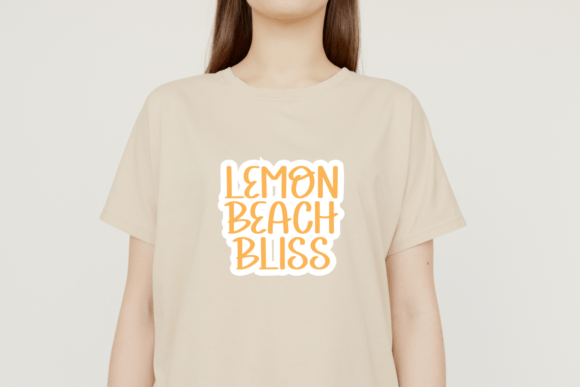 Lemon Beach Font PNG with transparent background - Preview 4