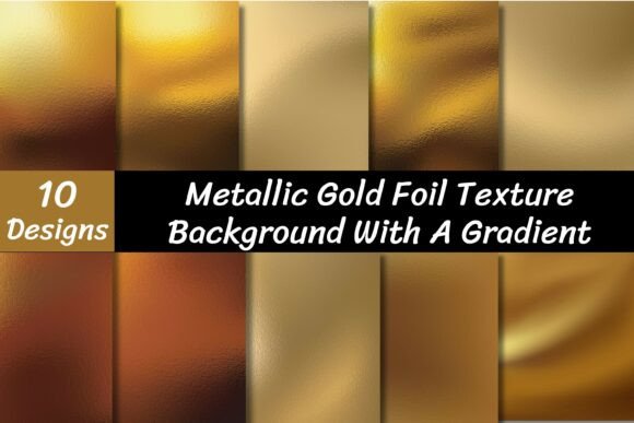 Metallic Dark Gold Foil Texture Vector