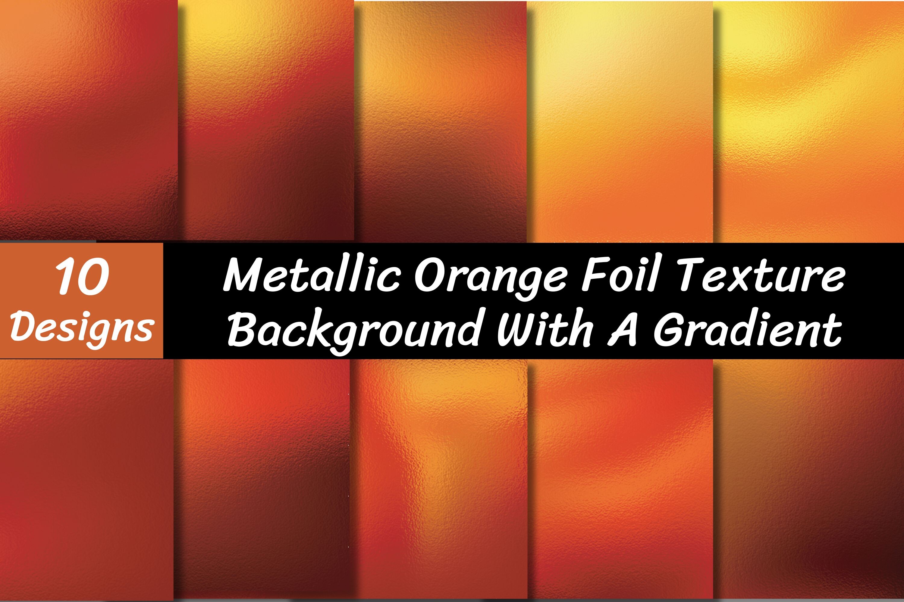 Metallic Orange Foil Texture Vector