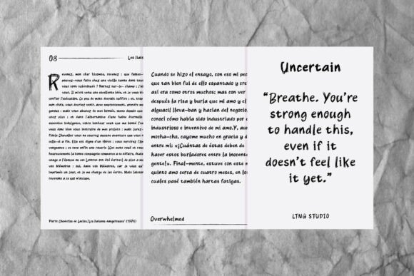 Overwhelmed Font PNG with transparent background - Preview 3