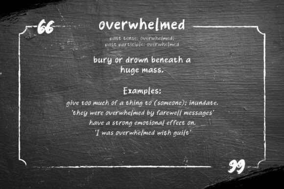 Overwhelmed Font PNG with transparent background - Preview 4