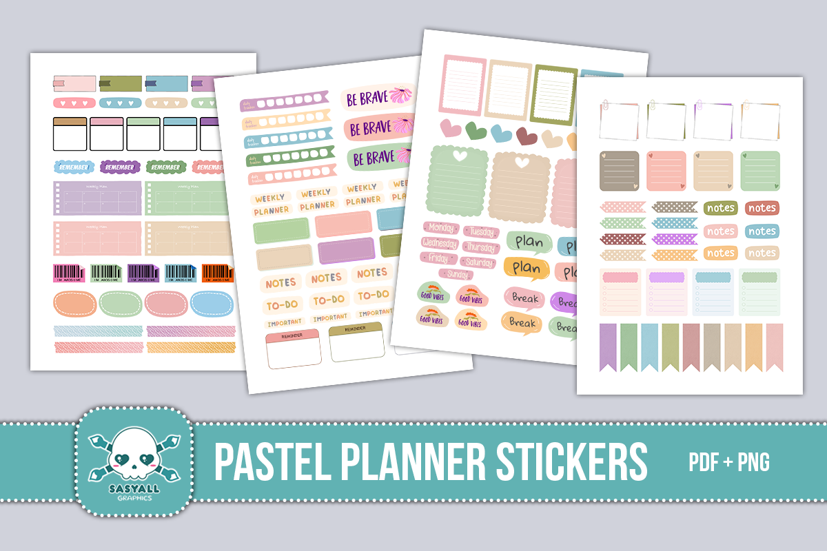 Pastel Planner Stickers