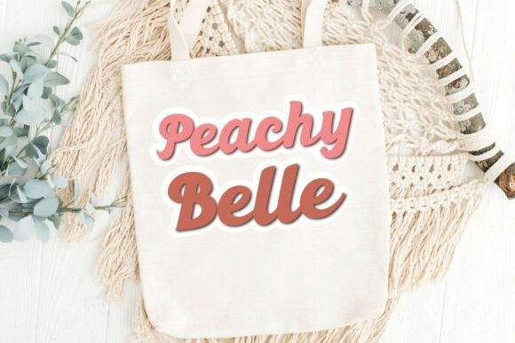 Peachy Belle Font PNG with transparent background - Preview 4