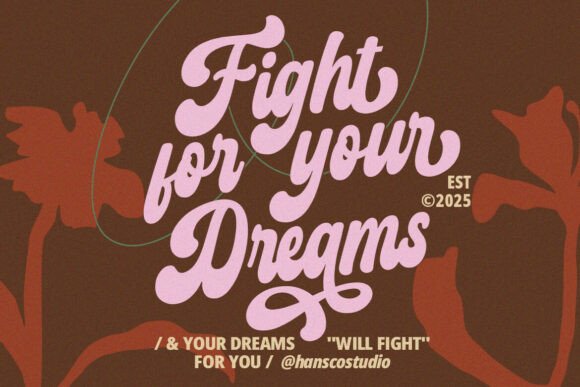 Retro Harmony Font PNG with transparent background - Preview 3