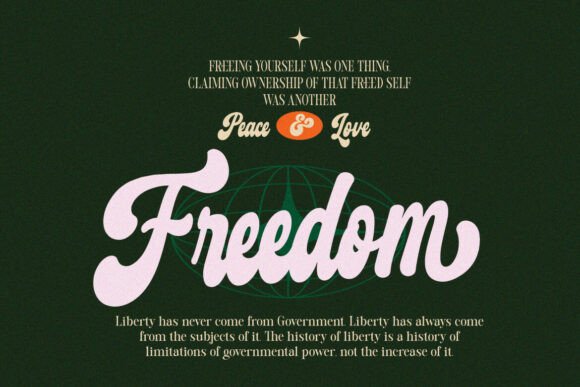 Retro Harmony Font PNG with transparent background - Preview 6