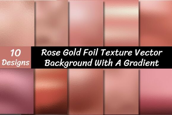 Rose Gold Foil Texture Background Vector