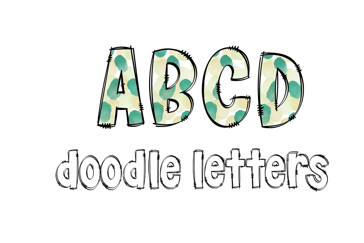 Summer Doodle Alphabet Bundle PNG Graphic by Abell Design · Creative ...