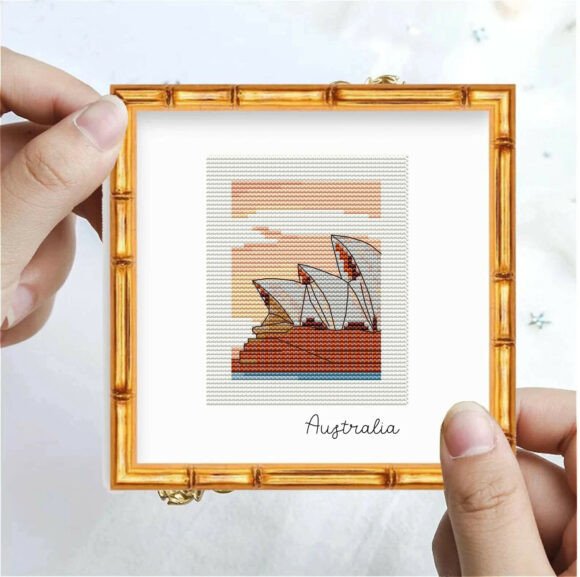 Australia Sydney Opera Cross Stitch Art