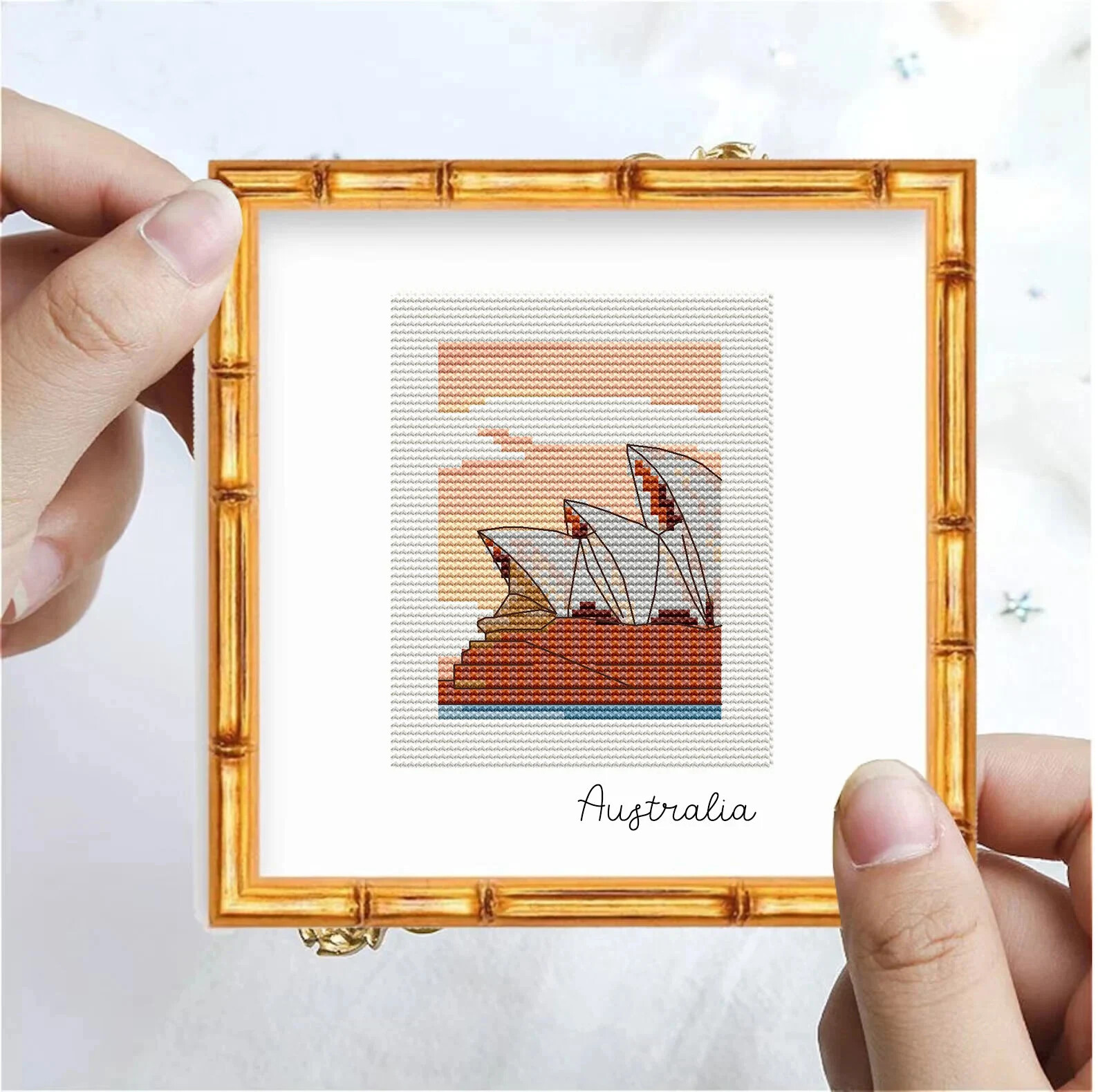 Australia Sydney Opera Cross Stitch Art