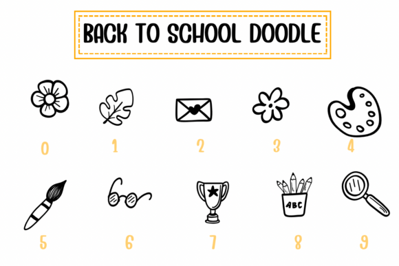 Back to School Doodle Font - Preview 3