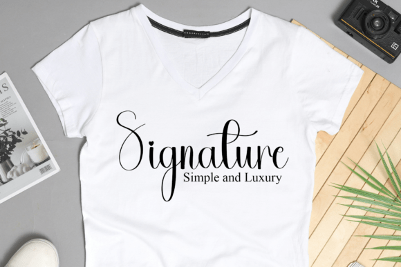 Background Signature Font - Preview 4