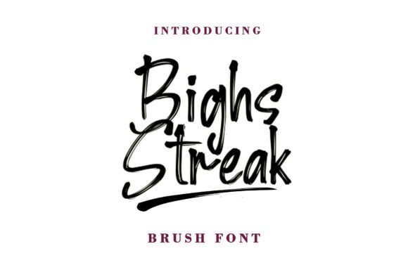 Bighs Streak Font - Preview 5
