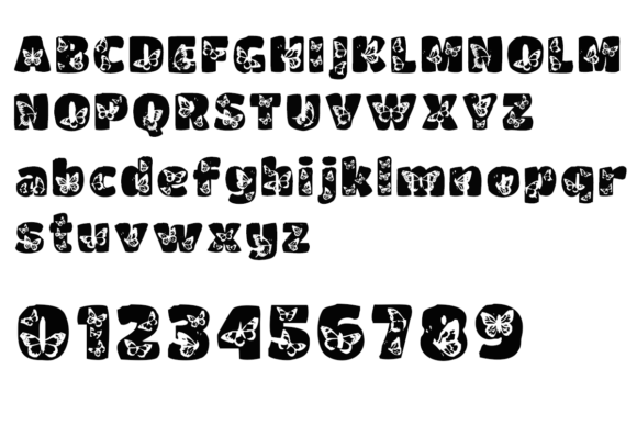 Butterfly Font - Preview 1