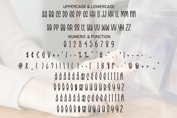 Digital Stickers Font PNG with transparent background - Preview 6