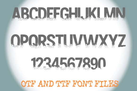 Fading Away Font PNG with transparent background - Preview 1