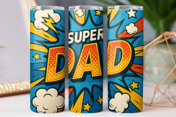 Father Tumbler Wrap 20oz Skinny Png Dad Gráfico Capas para copos Por Dream Studio MAX