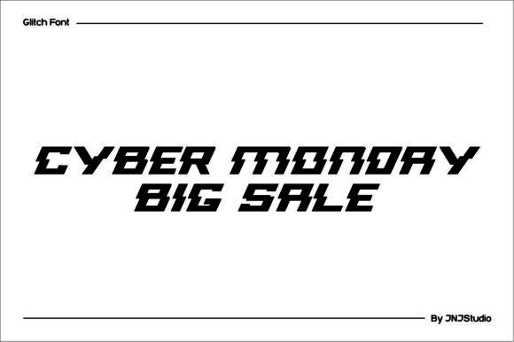 Glitch Style Font PNG with transparent background - Preview 3