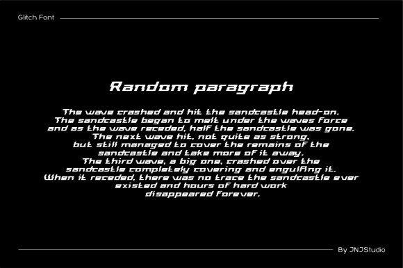 Glitch Style Font PNG with transparent background - Preview 6
