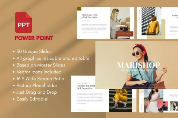Preview of MARISHOP Fashion Presentation Template fashion presentation template