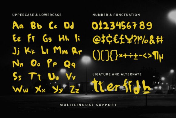 Nodhern Font font preview - 6