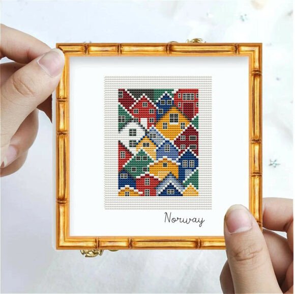 Norway Travel Cross Stitch Pattern PDF