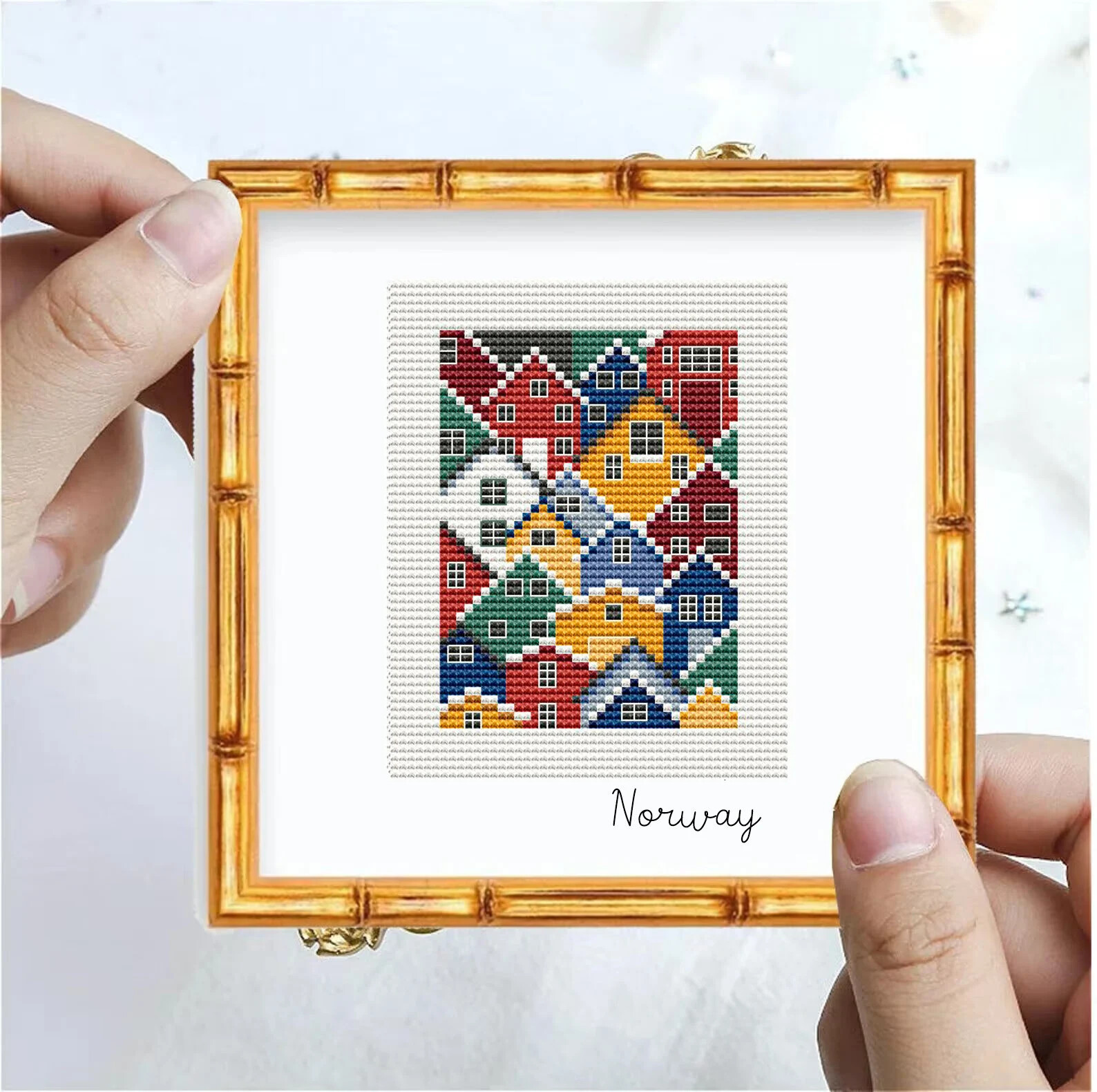 Norway Travel Cross Stitch Pattern PDF