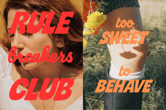 Peachy Rebels Font PNG with transparent background - Preview 6